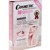 Зеркало KZ-12, подсветка, настольное, 42 диода, USB, 3 режима свечения