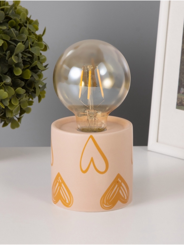 Светильник "Цилиндр" большие сердца LED 2хАА 8,5х8,5х17см