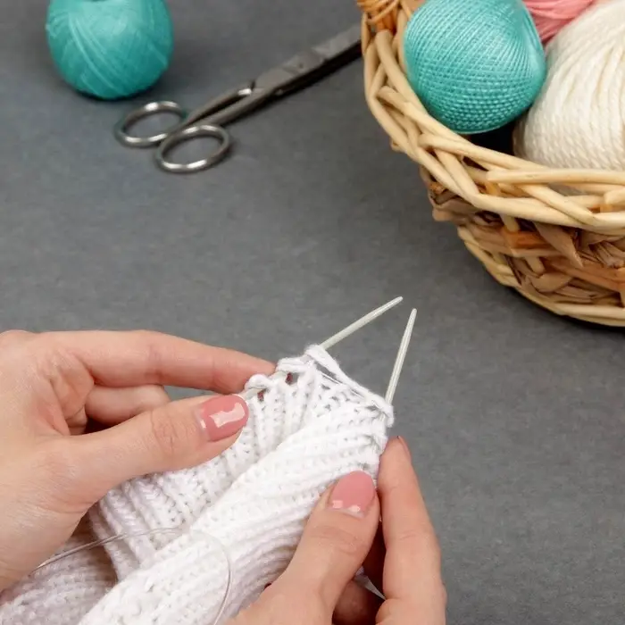 Спицы круговые, для вязания, с тефлоновым покрытием, с пластиковой леской, d=2.5 мм, 14/80 см