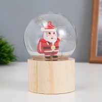 Ночник &laquo;Шар-дед мороз&raquo; LED 3хAG10 шар 8см 6,5х6,5х11,5см