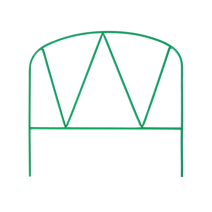 Ограждение декоративное, 65 × 325 см, 5 секций, металл, зелёное, «Арена», Greengo Ограждение декоративное, 65 × 325 см, 5 секций, металл, зелёное, «Арена», Greengo