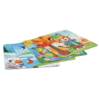 Пазлы 4 в 1 &laquo;От зимы до лета&raquo;, 4, 6, 9, 12 элементов