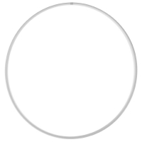 Обруч для художественной гимнастики Grace Dance, профессиональный, d=70 см, цвет белый