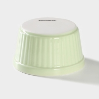 Рамекин из жаропрочной керамики Доляна &laquo;Нюд&raquo;, 200 мл, 9&times;5 см, цвет зелёный