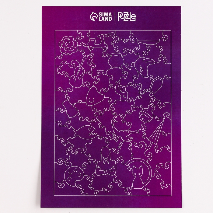 Пазл деревянный фигурный &laquo;Девочка в чёрном платье&raquo;, 80 элементов