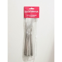 Ножи столовые из нержавеющей стали Доляна Sentiment, длина 23 см, 6 шт, цвет серебряный