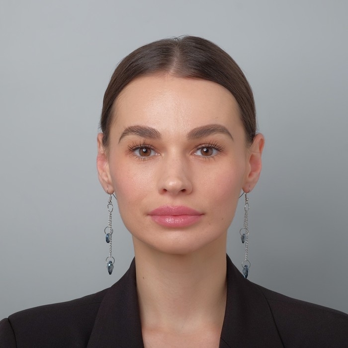 Серьги из стекла &laquo;Яркий день&raquo; сердце, цвет МИКС