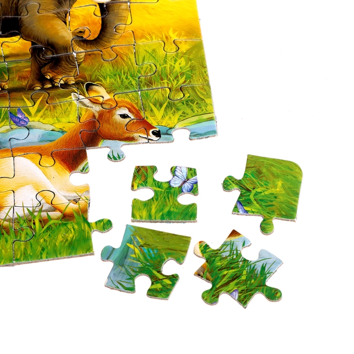 Пазл &laquo;Обитатели саванны&raquo;, 80 деталей