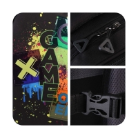 Рюкзак школьный, эргономичная спинка  &laquo;1 сентября: Game over&raquo; 39x32x14 см