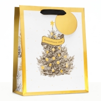 Новый год. Пакет подарочный "Волшебного года", 26 х 32 х 12 см.