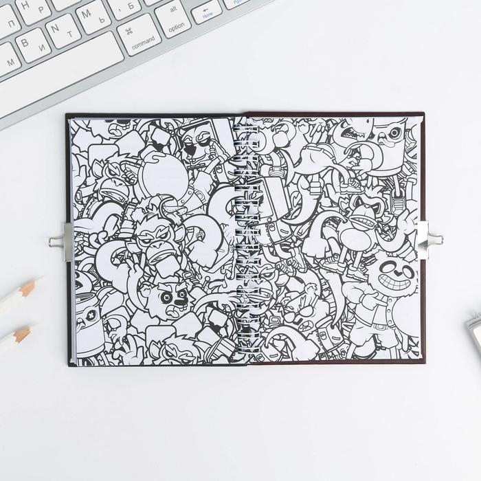 Анкета на замочке, в твердой обложке А6, 40 листов &laquo;ВСЕ ОБО МНЕ&raquo;