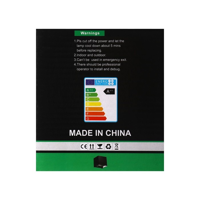 Светильник фасадный &laquo;Куб&raquo;, FSD-062, 6 Вт, 4000К, регулир. луч, IP65, 220 В, пластик, черный   100842