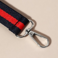 Ручка-петля для сумки, стропа, 20 &times; 2,5 см, цвет синий/красный