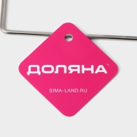 Держатель для бумажных полотенец настенный Доляна, 27&times;7&times;7 см, на липучке, цвет хром