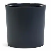 Кашпо со вставкой 2,5 л d15,7 см h15,6см "Genius" пластик серый
