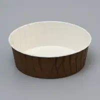 Форма для выпечки капкейков и маффинов, бумажная, круглая &laquo;Маффин&raquo;, коричневый, 13.6&times;5 см