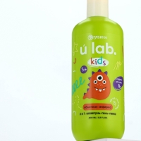 Детский шампунь-гель-пена 3в1 &laquo;Монстрики&raquo;, 400 мл, аромат сладкая яблочная зефирка, ULAB