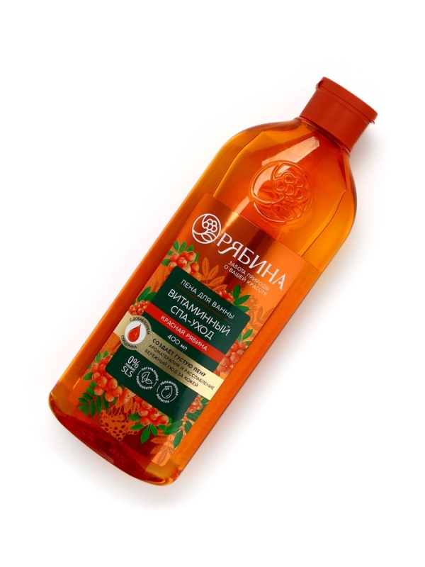 Пена для ванны, витаминный спа-уход, аромат рябины, 400 мл, Рябина