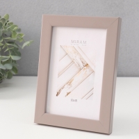 Фоторамка пластик "МИРАМ" 10х15 см, св. коричневый