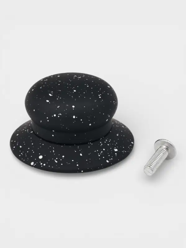 Ручка для крышки на посуду "Апикаль" d=6.2 см, цвет черный