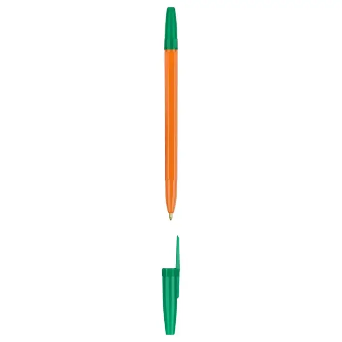 Набор шариковых ручек Стамм "Оптима" 4 штуки, 4 цвета, узел 1,0 мм, оранжевый корпус, европодвес