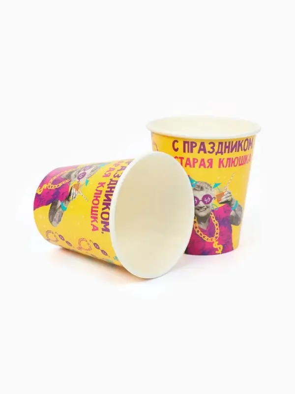 МП Набор бумажной посуды "Старая клюшка",  12 персон