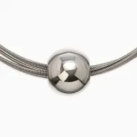 Набор 2 пред-та: колье, браслет "Бусина на нитях", цвет серебро