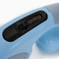 Рулетка - поводок "Косточка", с контейнером для пакетов, трос 3 м, голубая/серая