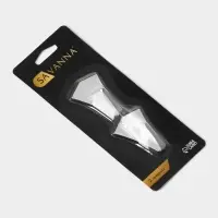 Крючки самоклеящиеся SAVANNA &laquo;Кристалл&raquo;, 2 шт., металл, 4.4&times;3&times;2 см, хромированные