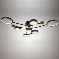 Люстра с ПДУ 2298/7GN LED 156Вт 3000-6000К серый 105х99х15 см BayerLux