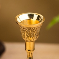 Подсвечник &laquo;Павлиний хвост&raquo;, латунь, 7&times;7&times;19 см