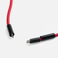 Кабель-ланьярд energyFlex Power Delivery 60 Вт, красный