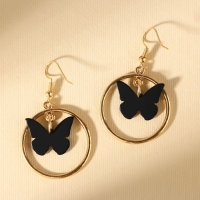 Серьги с кольцами &laquo;Расцветай от счастья&raquo;