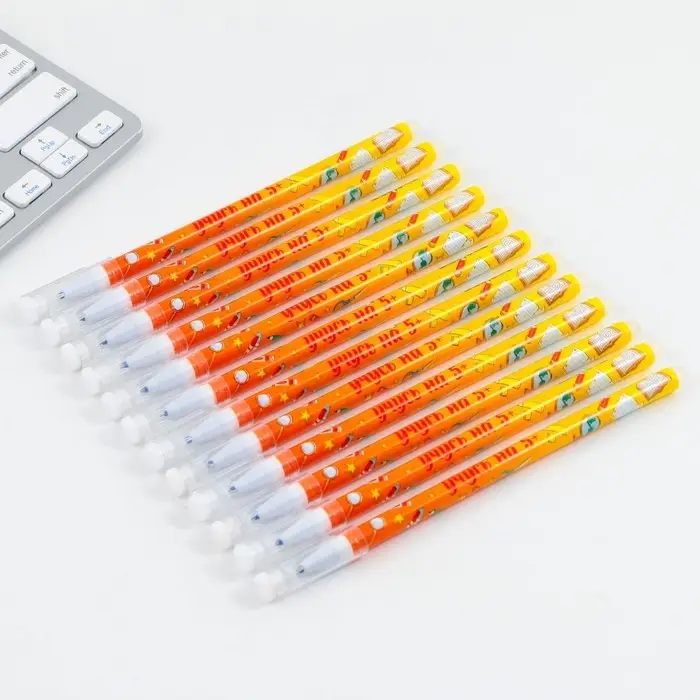 Ручка пиши-стирай, синяя паста, гелевая, 0.5 мм с колпачком &laquo;Для пятёрок&raquo;