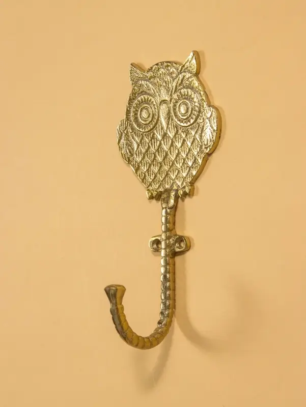Крючок настенный "Филин" 10х9х14 см, алюминий