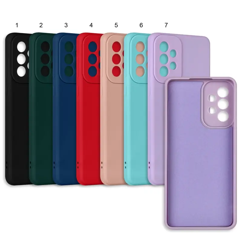 Чехол Samsung A73 цветной силикон