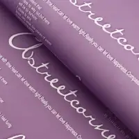 Пленка для цветов матовая &laquo;Новости Love&raquo;, лиловый, 60&times;60 см