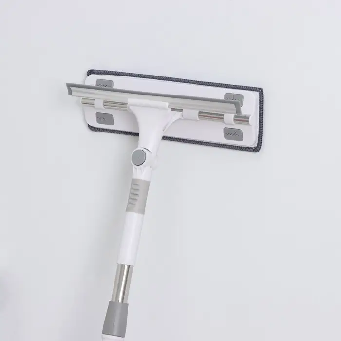 Окномойка с насадкой из микрофибры, фиксатор, стальная телескопическая ручка, 28,5&times;8,5&times;85(135) см