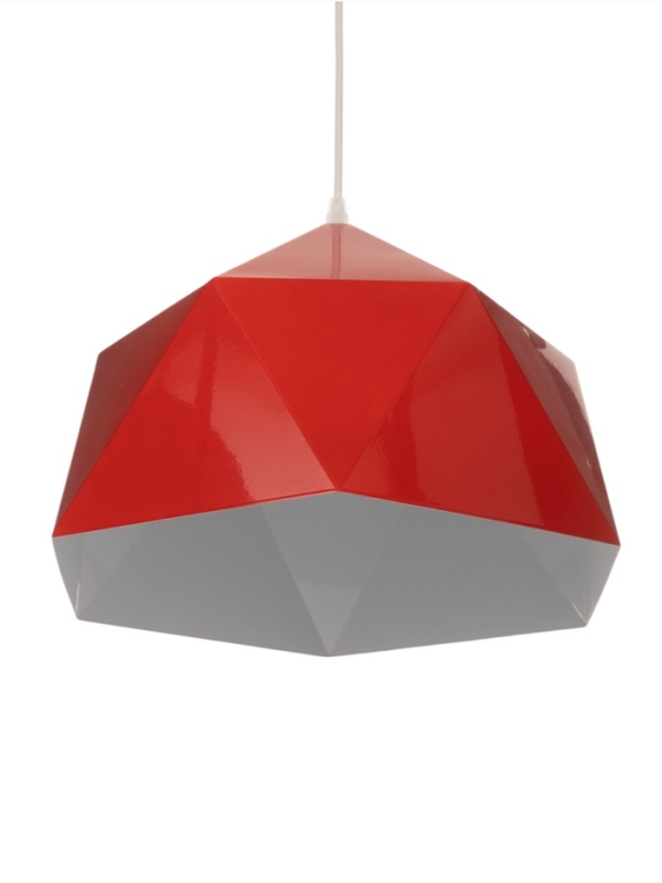 Светильник Edward 1х40Вт Е27 пр-1м красный 38х38х25см