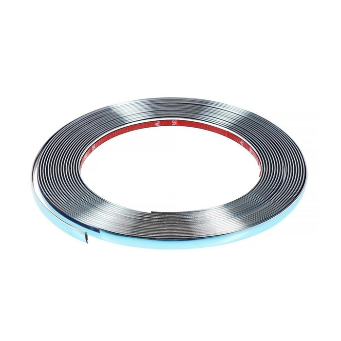 Профиль декоративный гибкий TORSO, хром. 12 мм, рулон 13 м