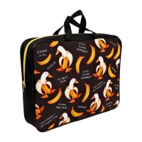 Папка с ручками текстильная А4, 360&times;245&times;70 мм, Calligrata TOP &laquo;Бананогусь&raquo;