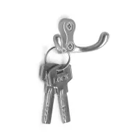 Крючок-вешалка №15, цвет хром, 100 шт