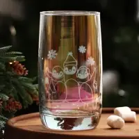 Стакан стеклянный &laquo;Пингвины&raquo;, 330 мл