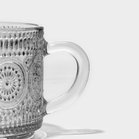 Кружка стеклянная &laquo;Ларго&raquo;, 400 мл, 10,5&times;7 см