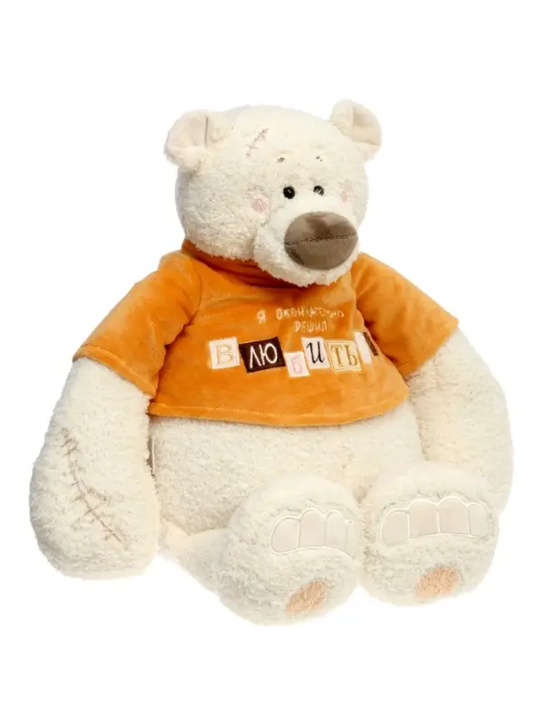Мягкая игрушка "Медведь Тато в рыжей майке", 37 см ММТато/38/рж