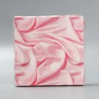 Коробка для печенья, кондитерская упаковка с пластиковой крышкой, &laquo;Шёлковая любовь&raquo;, 21 х 21 х 3 см