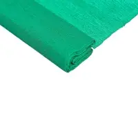 Бумага крепированная 50 х 200 см, в рулоне, 32 г/м2, зелёная