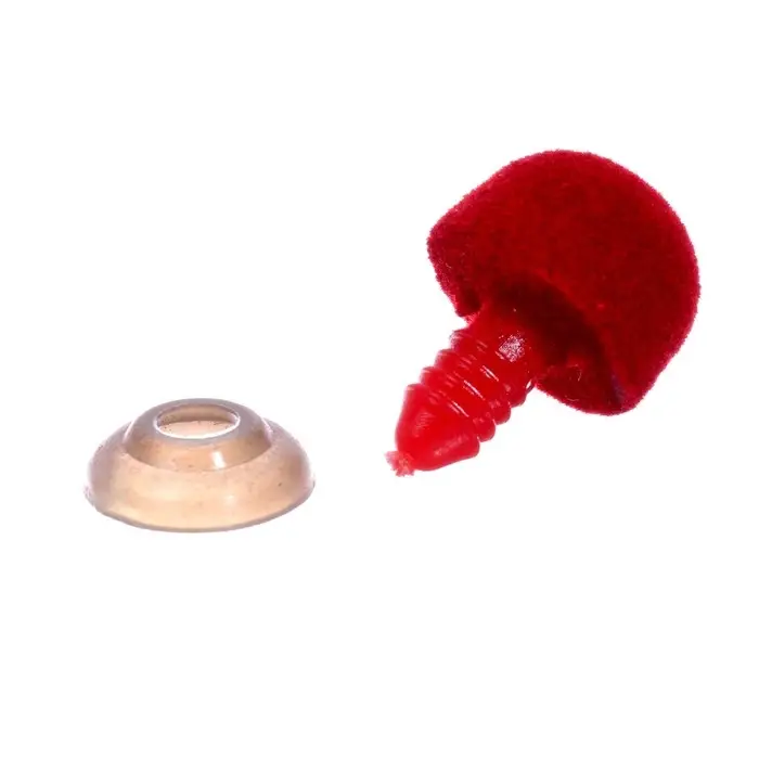 Носик винтовой с заглушкой, ворсистый, набор 7 шт., размер 1 шт.: 1.5 см