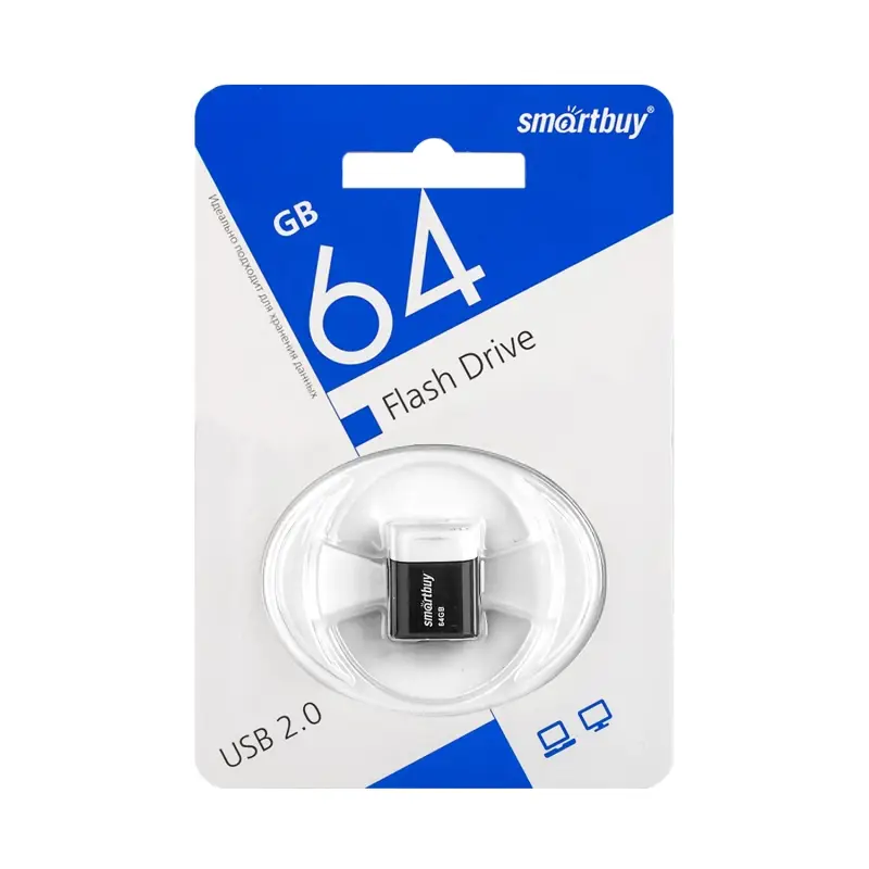 USB накопитель 64 GB Smart Buy LARA Black