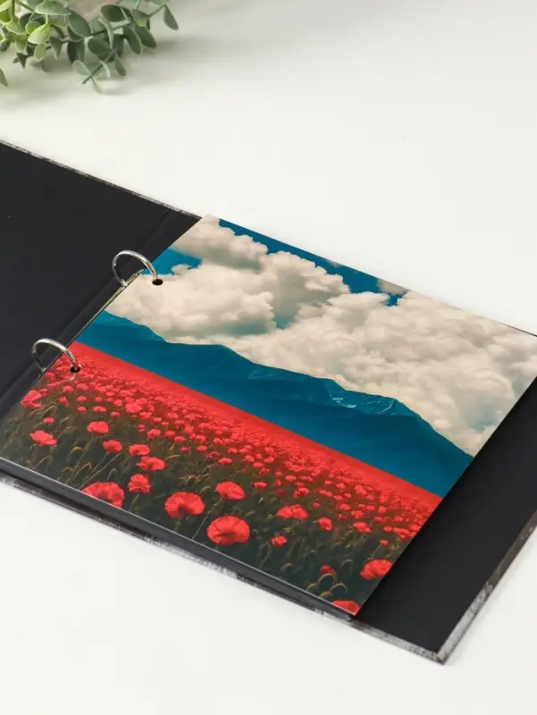 Фотоальбом 25 листов (уголки+кольца) "СВО" 25х25 см